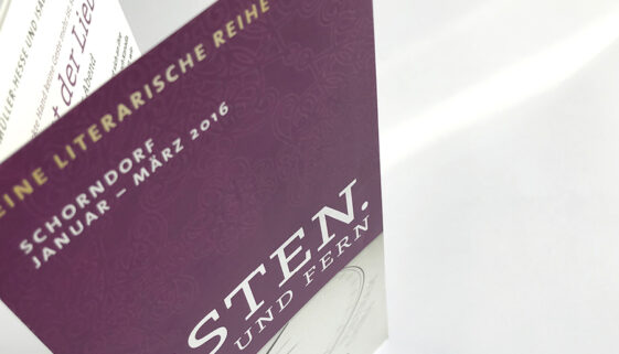 Veranstaltungsflyer Lesereihe